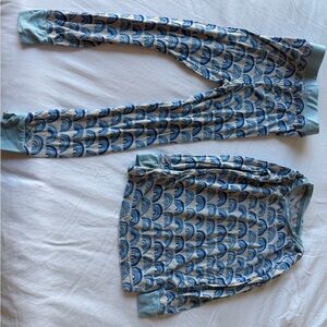 Little Sleepies Blue Rainbows 2T Bamboo PJ Set